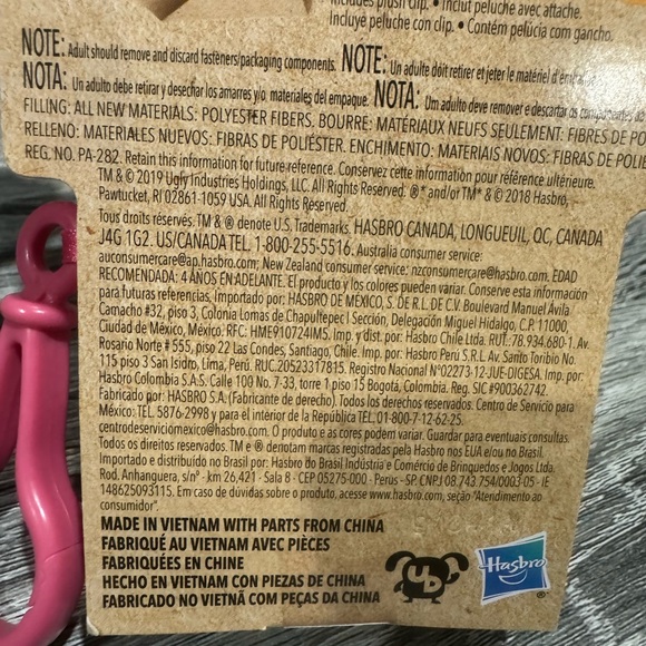 NEW: Uglydolls: Moxy to-Go - Stuffed Plush Clip Toy - Picture 6 of 7